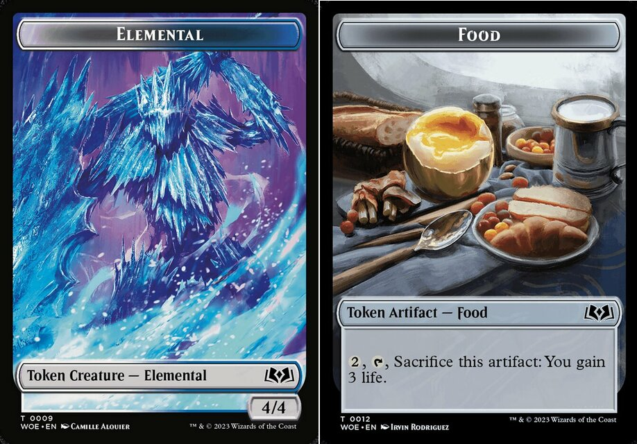 Elemental Token // Food Token (012) - Foil